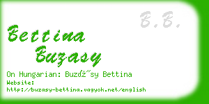 bettina buzasy business card